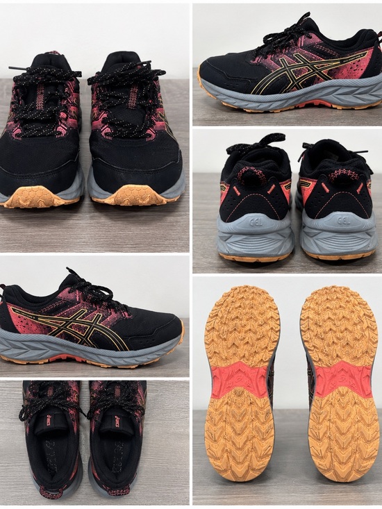 Asics Shoes - ASICS Gel Venture 9 Trail Running Shoes Black Pink Women’s Sneakers Size 8.5